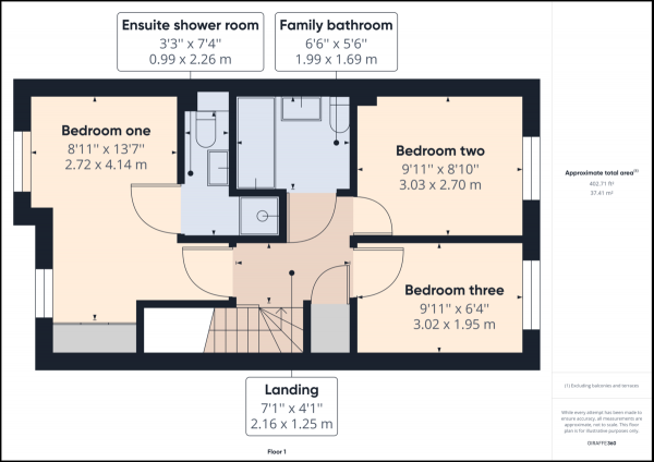 Floor Plan Image for 3 Bedroom Terraced House for Sale in Three Bridges, Crawley, RH10