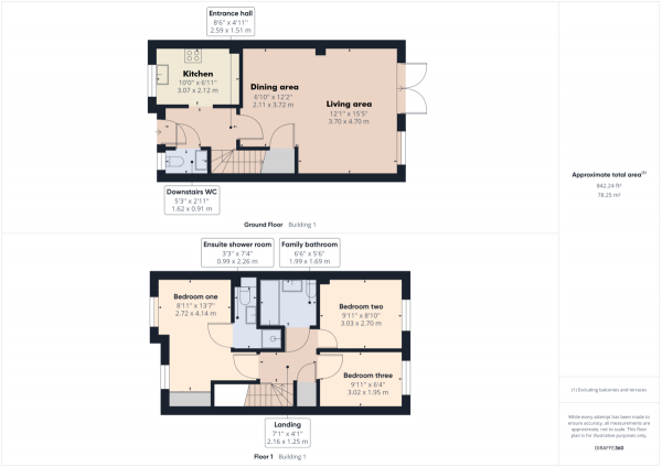 Floor Plan Image for 3 Bedroom Terraced House for Sale in Three Bridges, Crawley, RH10