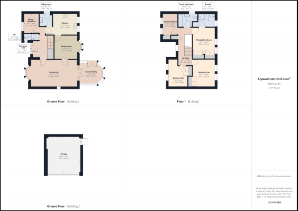 Floor Plan for 4 Bedroom Detached House for Sale in Maidenbower, Crawley, RH10, RH10, 7WH - Guide Price &pound700,000