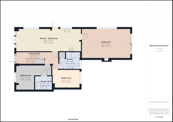 Floor Plan for 6 Bedroom Detached House for Sale in Copthorne, Crawley, RH10, RH10, 3PD - Guide Price &pound1,000,000