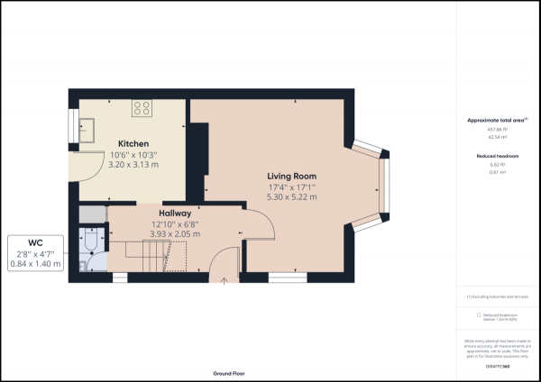 Floor Plan Image for 3 Bedroom End of Terrace House for Sale in West Green, Crawley, RH11