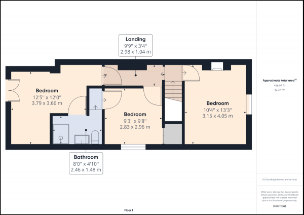 Floor Plan Image for 3 Bedroom Semi-Detached House for Sale in Smallfield, Surrey, RH6