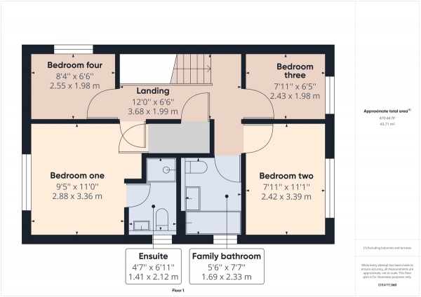 Floor Plan Image for 4 Bedroom Detached House for Sale in Maidenbower, Crawley, RH10