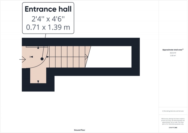 Floor Plan Image for 1 Bedroom Maisonette for Sale in Maidenbower, Crawley, RH10