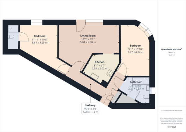 Floor Plan Image for 2 Bedroom Penthouse for Sale in East Grinstead