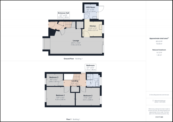 Floor Plan Image for 3 Bedroom Semi-Detached House for Sale in Buckingham Drive, East Grinstead