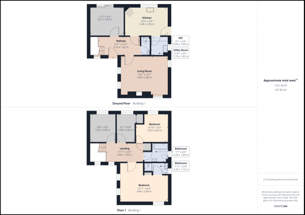 Floor Plan for 4 Bedroom Detached House for Sale in East Grinstead, West Sussex, RH19, 1RS -  &pound700,000