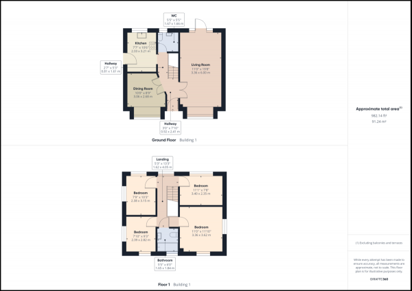 Floor Plan for 4 Bedroom Detached House for Sale in East Grinstead, West Sussex, RH19, 4BG - Guide Price &pound600,000