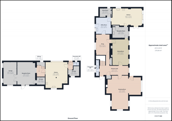 Floor Plan for 10 Bedroom Manor House for Sale in Wych Cross, Forest Row, RH18, 5JN -  &pound2,500,000