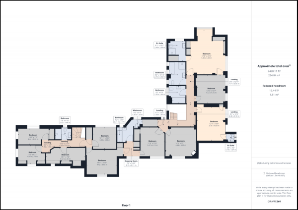 Floor Plan Image for 10 Bedroom Manor House for Sale in Wych Cross, Forest Row