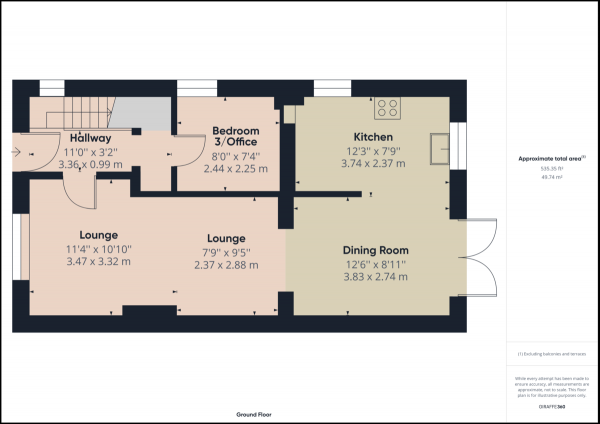 Floor Plan Image for 3 Bedroom Semi-Detached House for Sale in Drivers Mead, Lingfield