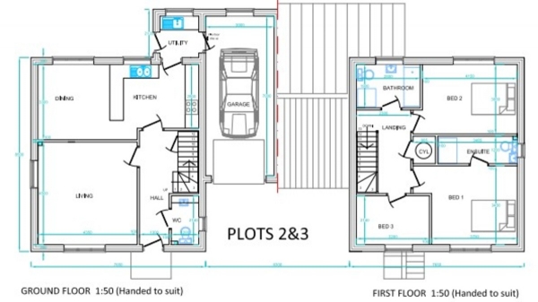 Floor Plan Image for 3 Bedroom Link Detached House for Sale in Butt Lane, Burgh Castle