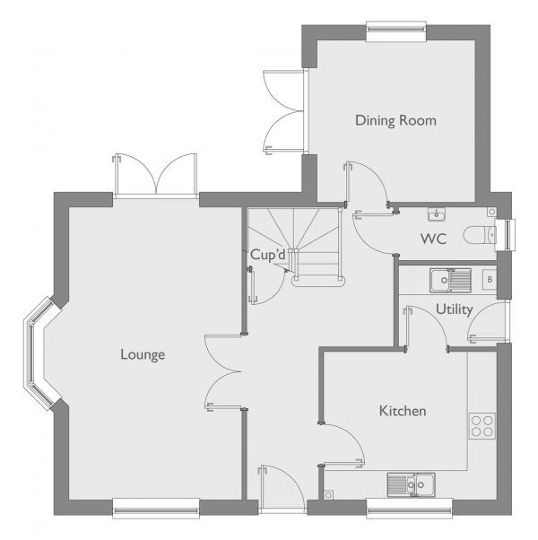 Floor Plan Image for 4 Bedroom Detached House for Sale in Lavender Gardens, Gorleston