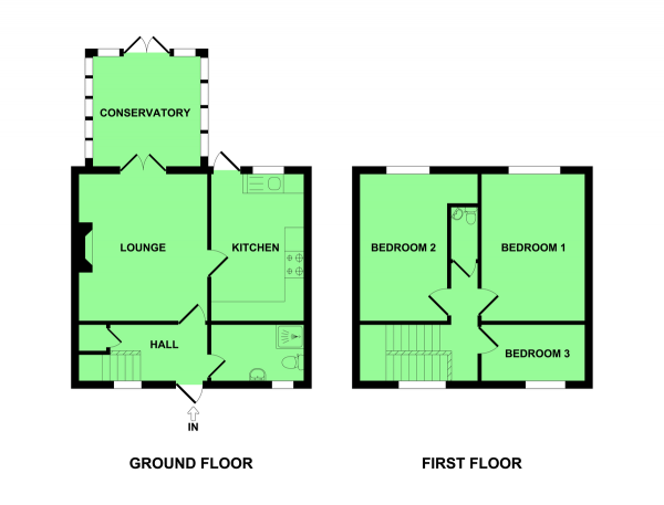 Floor Plan for 3 Bedroom Terraced House for Sale in Pier Plain, Gorleston, Great Yarmouth, NR31, 6PS - Offers in Excess of &pound155,000