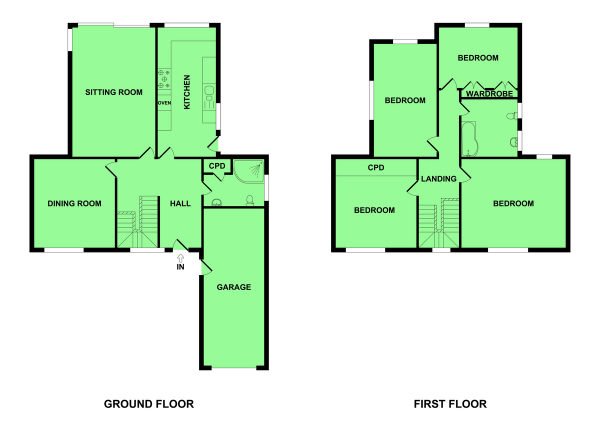 Floor Plan Image for 4 Bedroom Detached House for Sale in Yallop Avenue, Gorleston