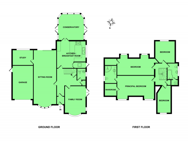 Floor Plan Image for 4 Bedroom Detached House for Sale in Warren Road, Gorleston