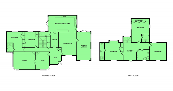 Floor Plan Image for 5 Bedroom Detached House for Sale in Beccles Road, Fritton, Great Yarmouth