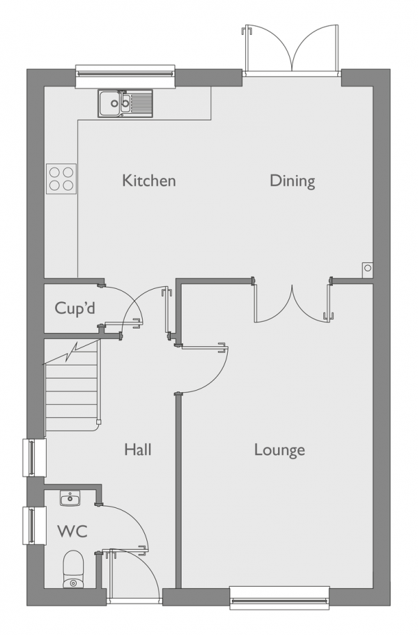 Floor Plan Image for 4 Bedroom Detached House for Sale in Sunflower Close, Gorleston