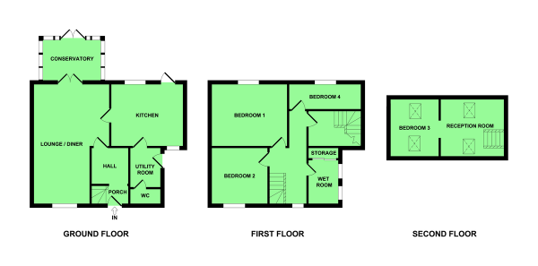 Floor Plan Image for 4 Bedroom Detached House for Sale in Riverside Road, Gorleston