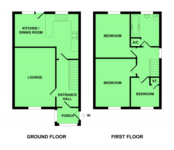 Floor Plan Image for 3 Bedroom Detached House for Sale in Framlingham Close, Southtown, Great Yarmouth