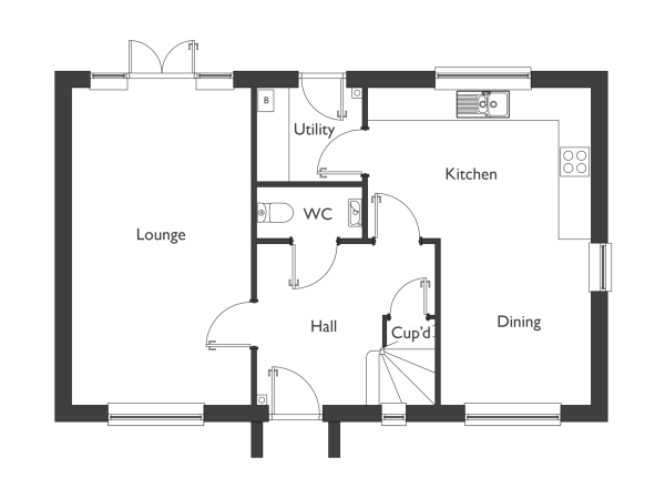 Floor Plan Image for 4 Bedroom Detached House for Sale in Stephen George Way, Blundeston