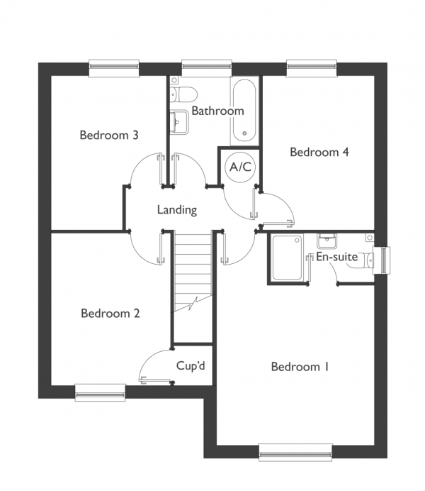 Floor Plan Image for 4 Bedroom Detached House for Sale in Stephen George Way, Blundeston