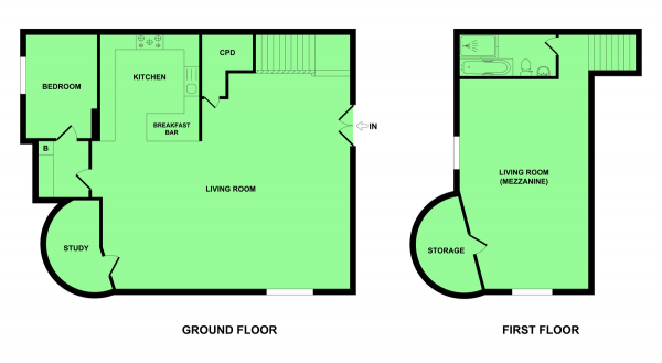 Floor Plan Image for 2 Bedroom Maisonette for Sale in High Street, Gorleston