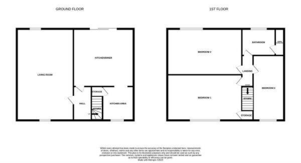 Floor Plan Image for 3 Bedroom Terraced House for Sale in Oxford Avenue, Gorleston, Great Yarmouth