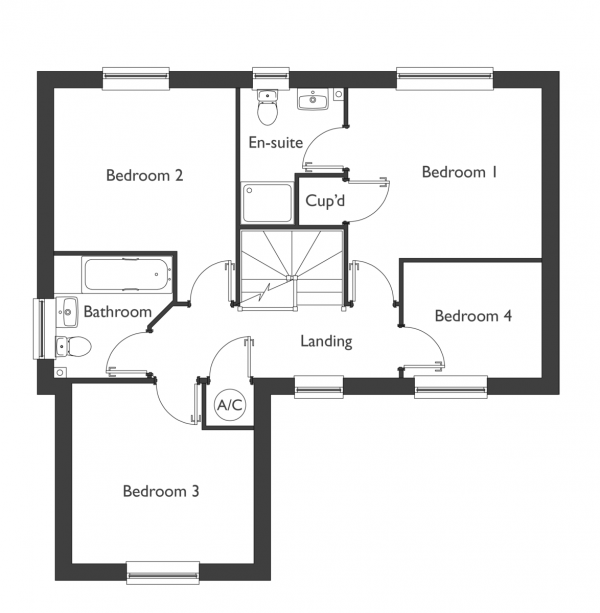 Floor Plan Image for 4 Bedroom Detached House for Sale in Lakeside, Blundeston