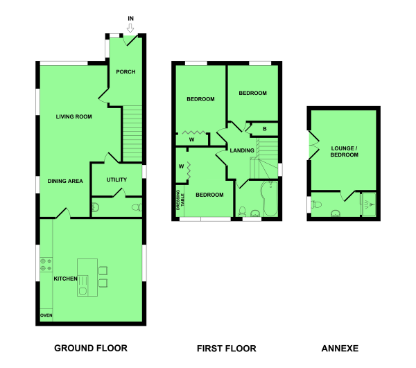 Floor Plan Image for 4 Bedroom Detached House for Sale in Heather Gardens, Belton