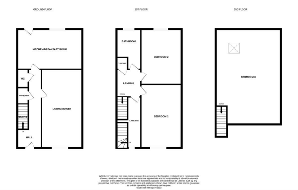 Floor Plan Image for 3 Bedroom Semi-Detached House for Sale in Bells Marsh Road, Gorleston, Great Yarmouth