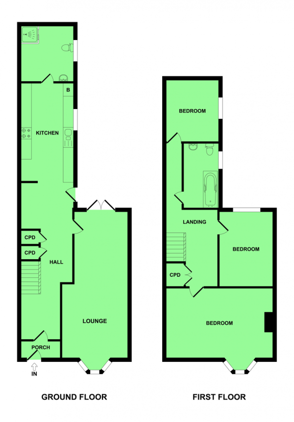 Floor Plan Image for 3 Bedroom Terraced House for Sale in Nelson Road, Gorleston, Great Yarmouth