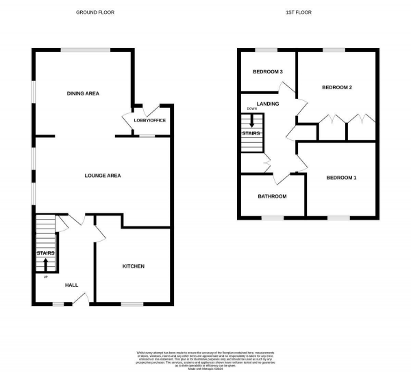 Floor Plan Image for 3 Bedroom Semi-Detached House for Sale in Avocet Way, Bradwell, Great Yarmouth