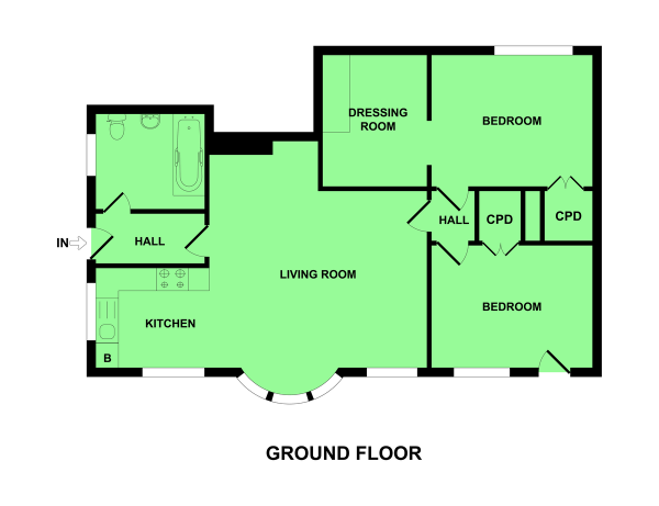 Floor Plan Image for 2 Bedroom Apartment for Sale in Marine Parade, Gorleston, Great Yarmouth