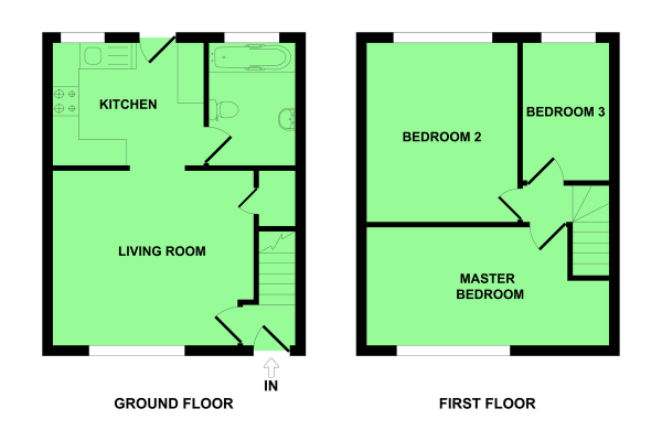 Floor Plan Image for 3 Bedroom Semi-Detached House for Sale in Provan Crescent, Belton