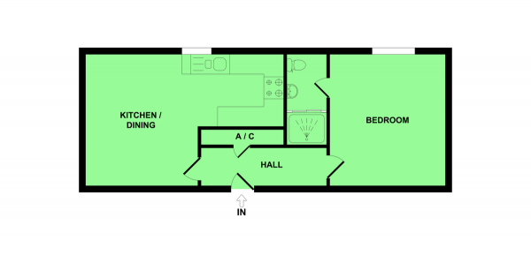 Floor Plan Image for 1 Bedroom Flat for Sale in Avondale Road, Gorleston