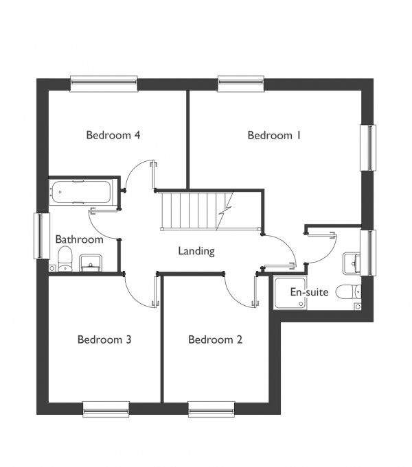 Floor Plan Image for 4 Bedroom Detached House for Sale in Lakeside, Blundeston, Lowestoft