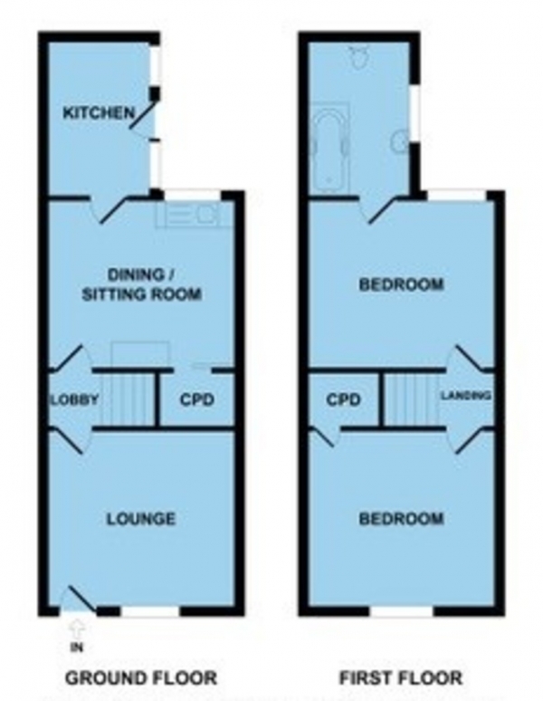 Floor Plan Image for 2 Bedroom Terraced House for Sale in Pier Plain, Gorleston