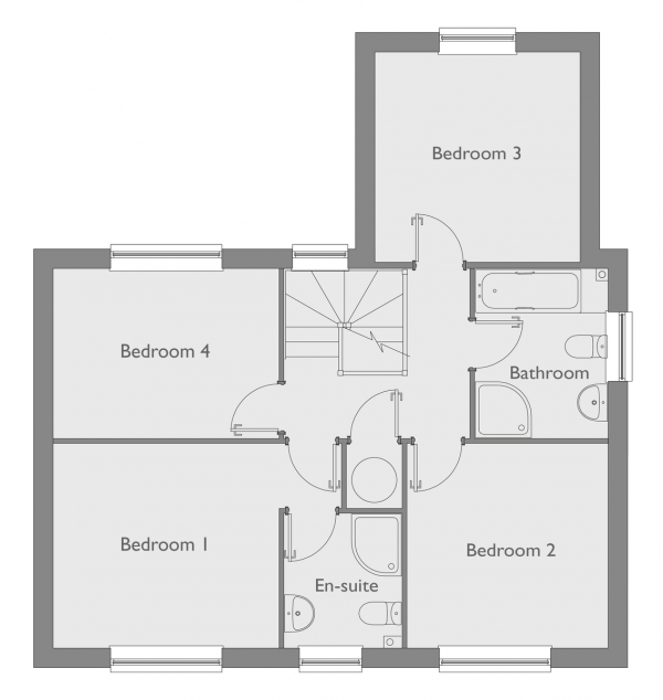 Floor Plan Image for 4 Bedroom Detached House for Sale in Plot 30 Claydon Park, off Beccles Road