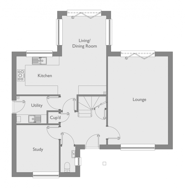 Floor Plan Image for 4 Bedroom Detached House for Sale in Plot 117 Claydon Park, off Beccles Road