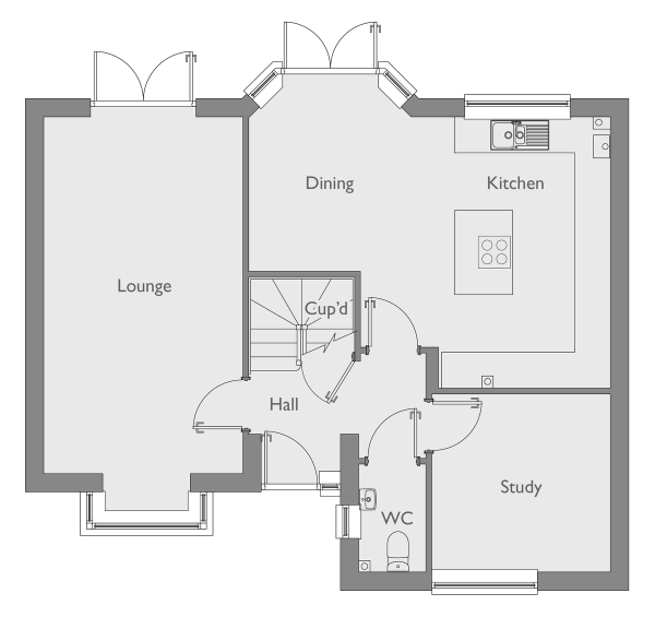 Floor Plan Image for 4 Bedroom Detached House for Sale in Plot 29 Claydon Park off Beccles Road