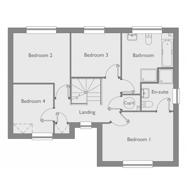 Floor Plan Image for 4 Bedroom Detached House for Sale in Plot 29 Claydon Park off Beccles Road