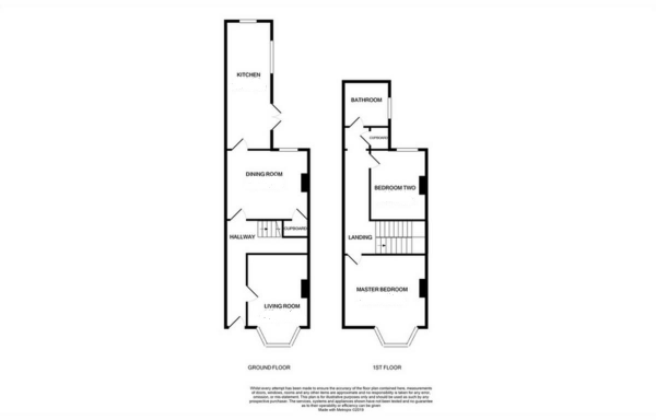 Floor Plan Image for 2 Bedroom Terraced House for Sale in High Road, Gorleston