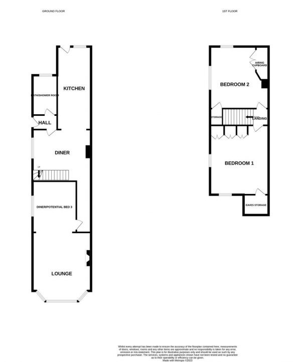 Floor Plan Image for 2 Bedroom Semi-Detached House for Sale in Chestnut Avenue, Bradwell