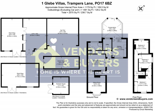 Floor Plan Image for 3 Bedroom Semi-Detached House for Sale in Trampers Lane, North Boarhunt