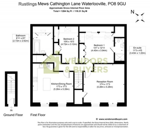 Floor Plan Image for 2 Bedroom Apartment for Sale in Catherington Lane, Horndean