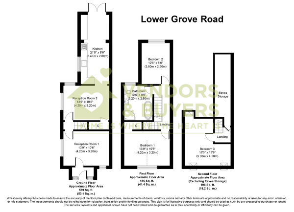 Floor Plan Image for 3 Bedroom Semi-Detached House for Sale in Lower Grove Road, Havant