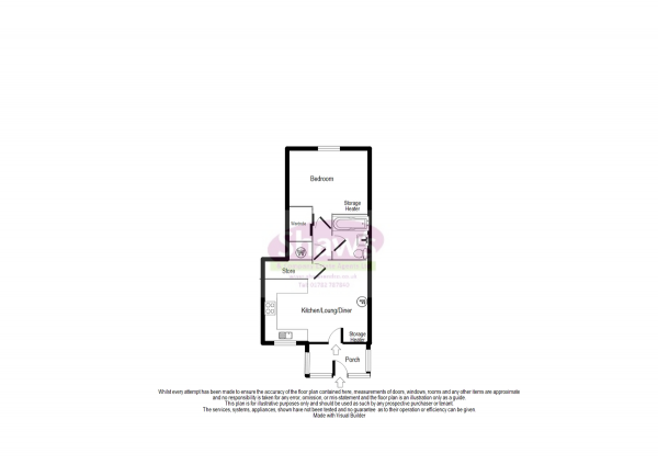 Floor Plan Image for 1 Bedroom Flat for Sale in Heathside Lane, Stoke-on-Trent