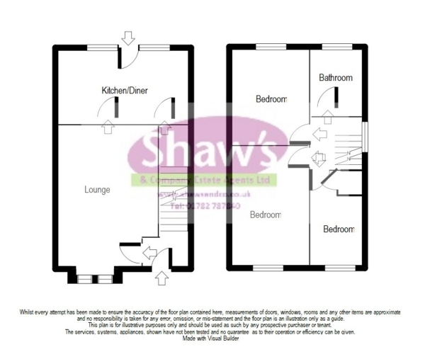 Floor Plan Image for 3 Bedroom Detached House for Sale in Diana Road, Birches Head, Stoke-on-Trent