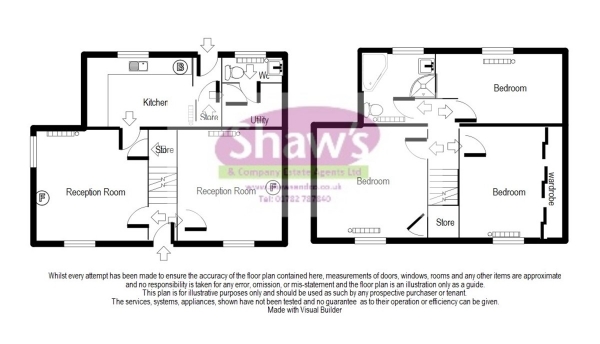 Floor Plan Image for 3 Bedroom End of Terrace House for Sale in Congleton Road, Talke, Stoke-on-Trent